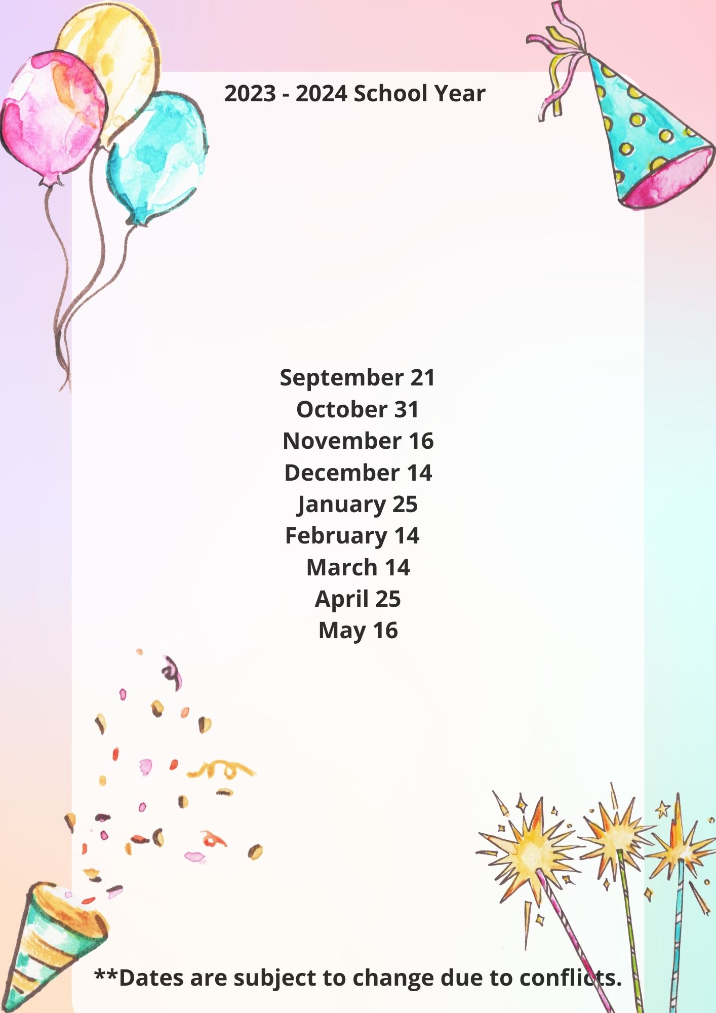 Special treats 23 24